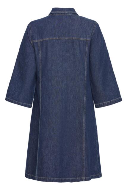 Mørkeblå Pulz Jeans denimkjole