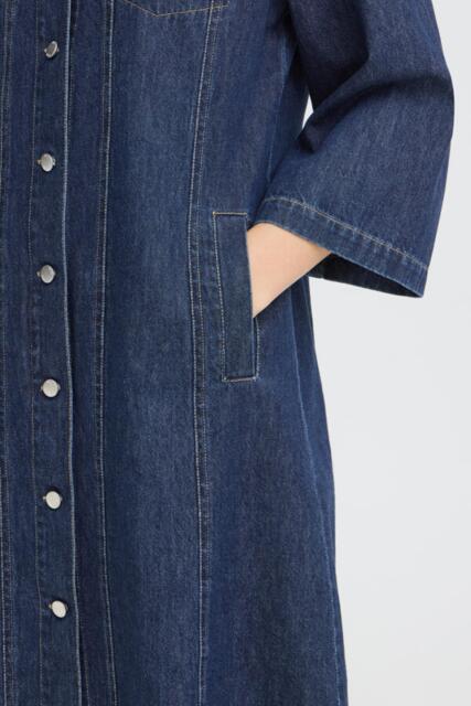 Mørkeblå Pulz Jeans denimkjole