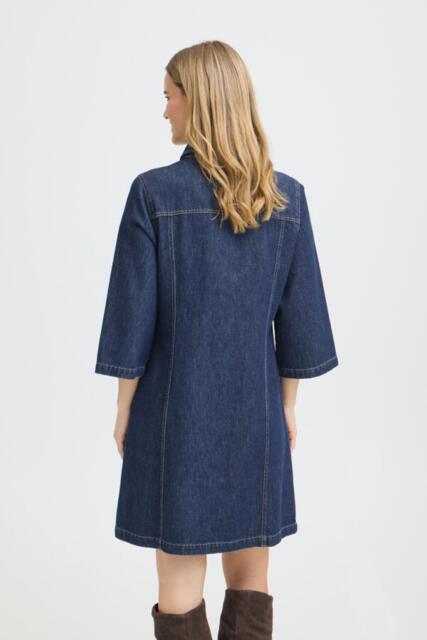 Mørkeblå Pulz Jeans denimkjole