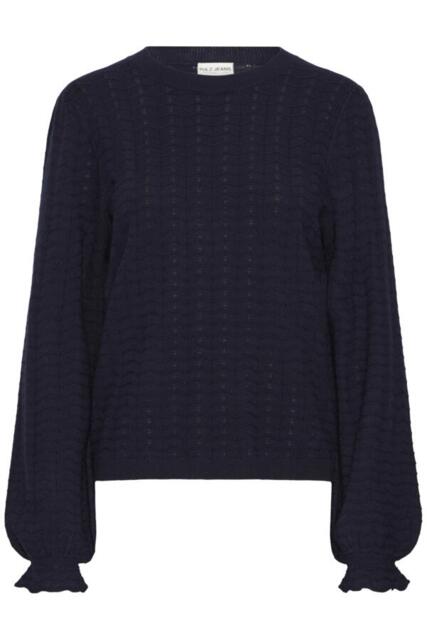 Mørkeblå  Pulz Jeans bluse