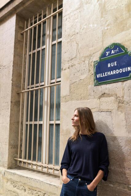 Mørkeblå  Pulz Jeans bluse