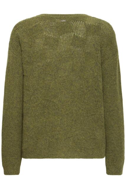 Olivengrøn Pulz Jeans bluse
