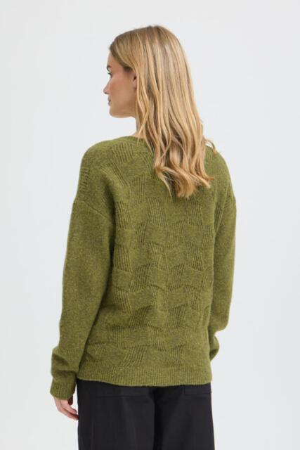 Olivengrøn Pulz Jeans bluse