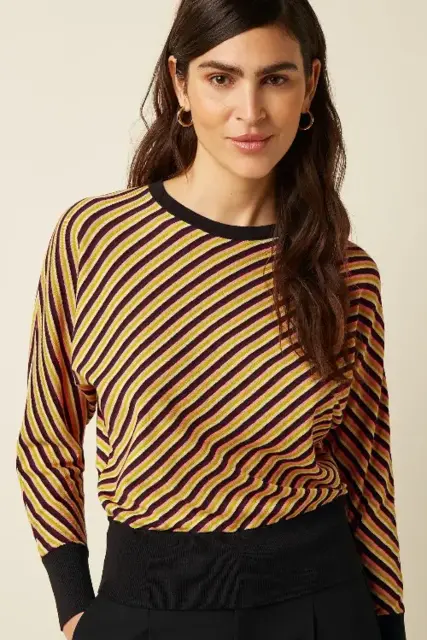 King Louie bluse med diagonale striber