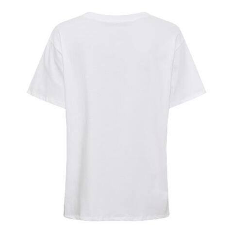 Hvid T-shirt med hund