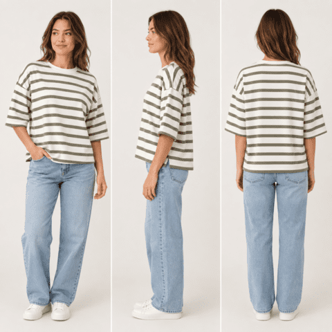 Marta du chateau T-shirt med  striber