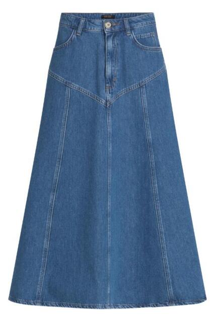 Halvlang  King Louie denim nederdel