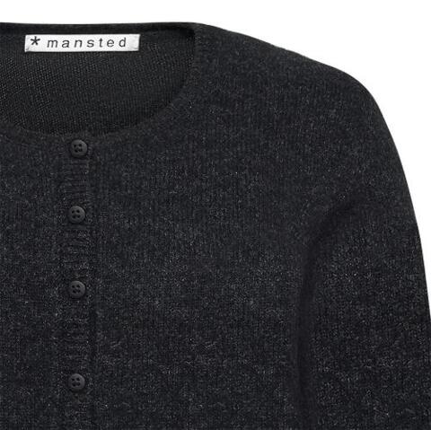 Koksgrå Cardigan i 100% yakuld