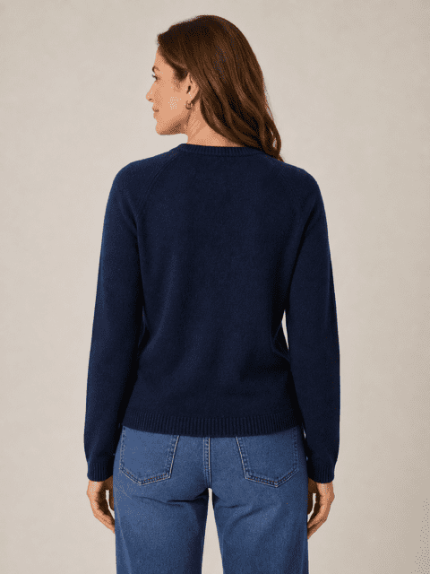 Mørkeblå Mansted yakuld cardigan