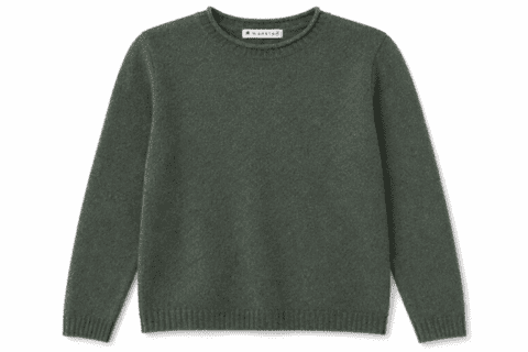 Mørkegrøn Mansted bluse i yak