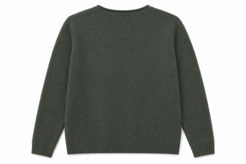 Mørkegrøn Mansted bluse i yak