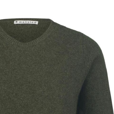 Mørkegrøn Mansted bluse i yak