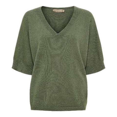 Olivengrøn strikbluse fra Marta du chateau