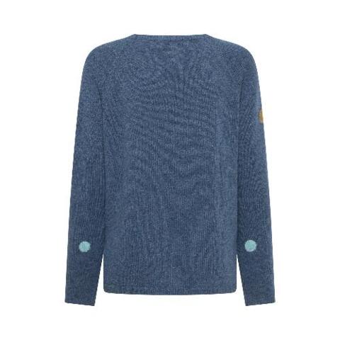 Blå Mansted bluse i merino