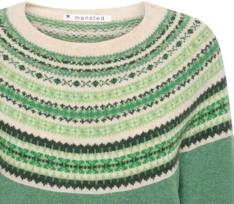 Grøn pullover fra Mansted
