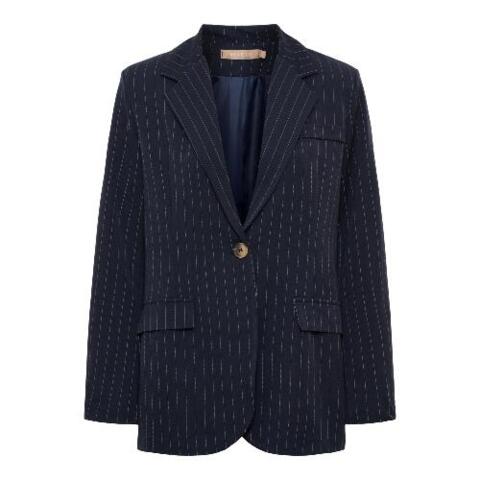 Blå nålestribet Marta blazer
