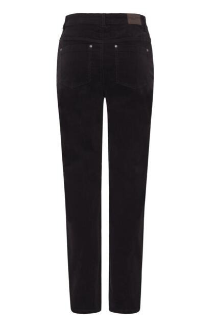 Mørkebrune Pulz jeans fløjlsbukser