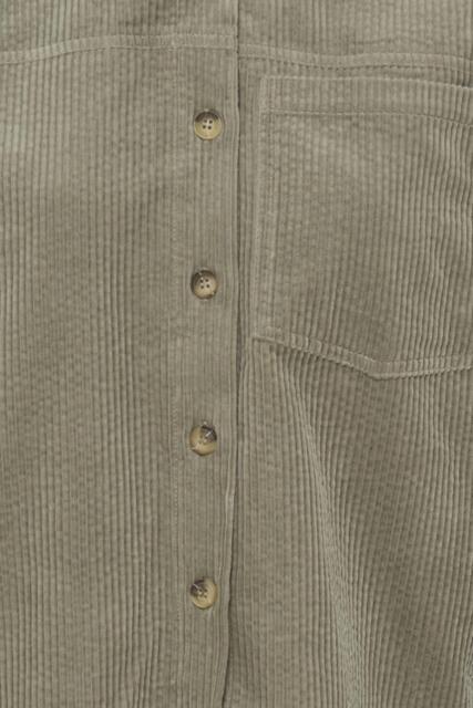 Salviefarvet Pulzjeans skjortejakke
