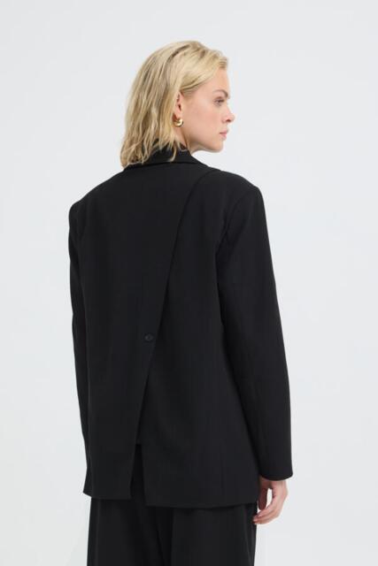 Sort Pulzjeans oversize blazer