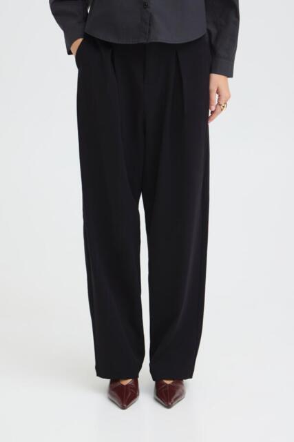 Sorte Pulzjeans bukser med vidde