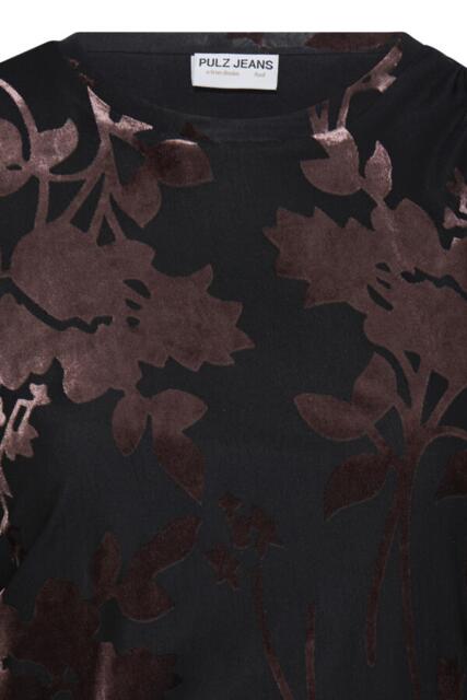 Sort festkjole med print fra Pulzjeans