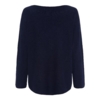 Mørkeblå Marta strikbluse