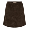 Mørkebrun Marta fløjlsnederdel