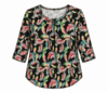 Bluse med elastik fra Mongul