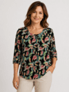 Bluse med elastik fra Mongul