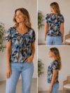 Mongul bluse med elastisk kant