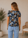 Mongul bluse med elastisk kant