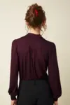 Bordeaux King Louie skjortebluse