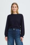 Mørkeblå  Pulz Jeans bluse