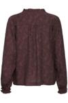 Mørkebrun skjortebluse fra Pulz Jeans