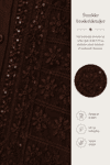 Chokoladebrun tunika med broderier