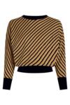 King Louie bluse med diagonale striber
