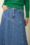 Halvlang  King Louie denim nederdel