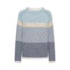 Mansted bluse i lys blå merino