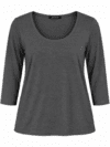 Gråmeleret T-shirt fra Mongul