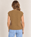 Khaki farvet  Mansted strik vest