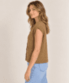 Khaki farvet  Mansted strik vest