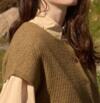 Khaki farvet  Mansted strik vest