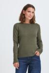 Pulzjeans bluse i støvet grøn