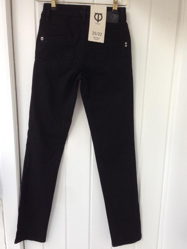 Sorte jeans med høj talje Jeans Pulz Vivi-ji.dk