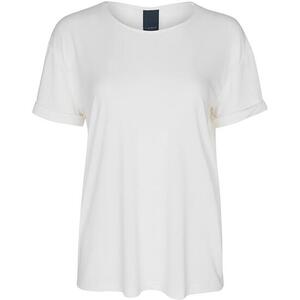 Creme farvet T-shirt fra Luxzuz