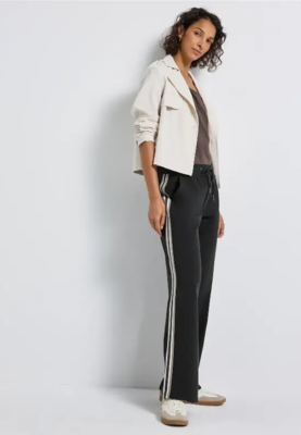 Sorte jerseybukser med gallon