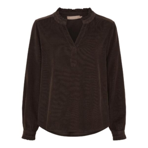 Brun fløjlsskjorte fra Marta