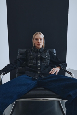 Sort Pulz jeans skjorte