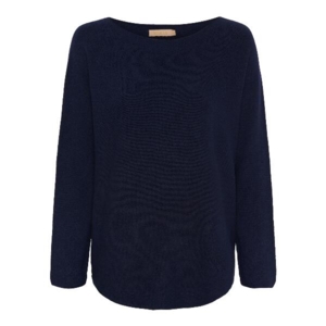 Mørkeblå Marta strikbluse
