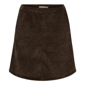 Mørkebrun Marta fløjlsnederdel